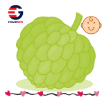 6. 10 fruits name, custard apple