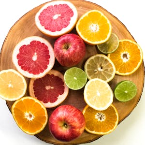 Citrus fruits name image showing a variety as part of the 20 fruits name medley.