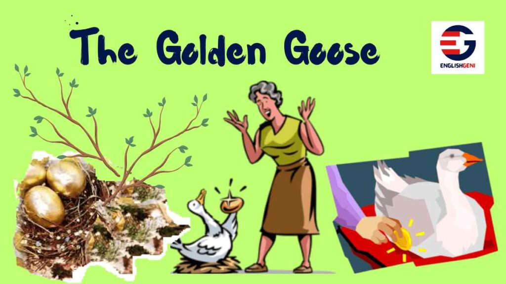 The Golden Goose, a part of ten 5 Lines Short Stories with Moral and Quiz