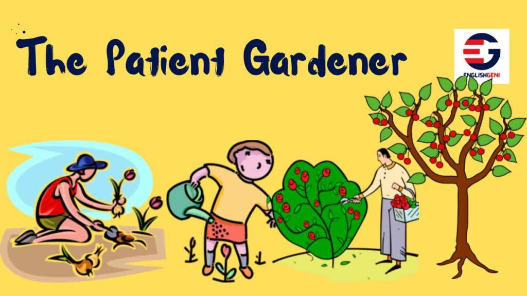 5 Lines Short Stories with Moral with Kid' Quiz for the story, The Patient Gardener